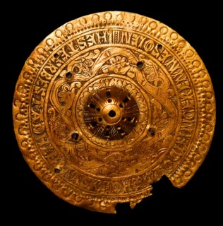 Saddle ornaments, crupper bosses and plaques, 17th-18th century, Icelandic, engraved with prayers and decoration