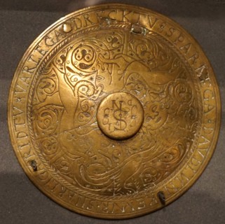 Saddle ornaments, crupper bosses and plaques, 17th-18th century, Icelandic, engraved with prayers and decoration
