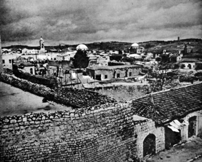 Photograph of the Jewish Quarter of the Old City of Jerusalem being manned by the Jewish Haganah
