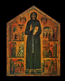 Altarpiece depicting the life of St Francis by Bonaventura Berlinghieri