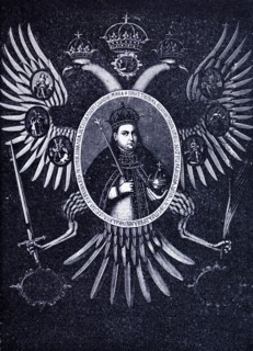Engraved portrait of Sofia Alekseyevna of Russia
