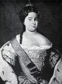 Engraved portrait of Catherine I of Russia