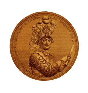 Engraved portrait of Alexei Grigoryevich Orlov