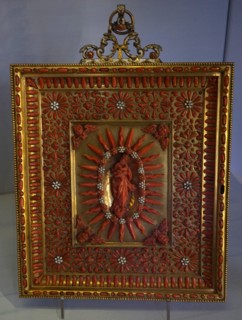 Silver gilt and leather bound plate from a private chapel in London