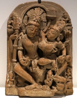 Statue depicting Shiva and Parvati