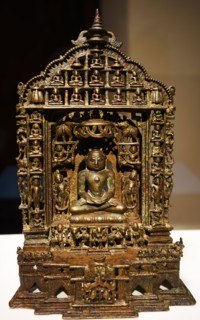 Set of twenty-four Jina images with Chandraprabha in the centre