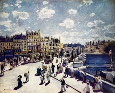 Painting titled 'Pont Neuf' by Pierre-Auguste Renoir