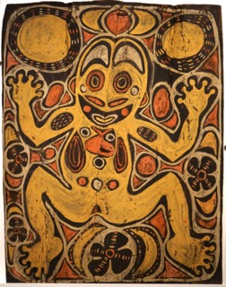 Men's house painting from Papua New Guinea