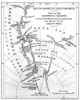 Map illustrating an Expedition of Captain Robert Falcon Scott