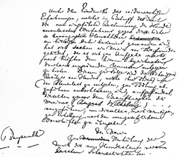 A letter to King Ludwig II of Bavaria