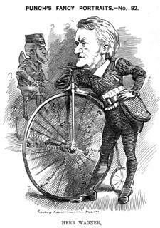 Cartoon of Wilhelm Richard Wagner