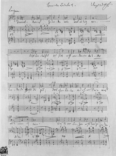 Sheet music by Hugo Wolf
