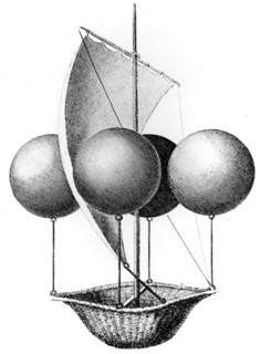 Idea for a flying boat by Francesco Lana de Terzi
