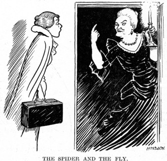 Cartoon of Sybil Thorndike
