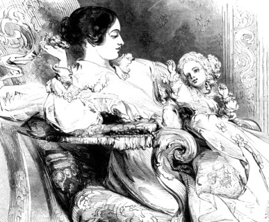 Engraving of Queen Victoria