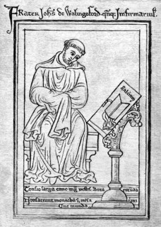Portrait of John of Wallingford, a Benedictine monk at the Abbey of St Albans