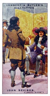 Lambert & Butler, Pirates & Highwaymen, cigarette card showing: John Nevison