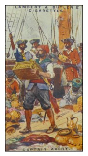 Lambert & Butler, Pirates & Highwaymen, cigarette card showing: Henry Avery, also Evory or Every,