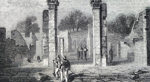 The entrance to the home of Sallust in Pompeii