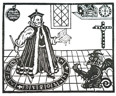 Mephistopheles appearing to Doctor Faustus from Christopher Marlowe's 'Doctor Faustus'