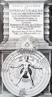 The night and day of the microcosm by Robert Fludd