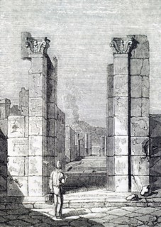 Some excavated ruins in Pompeii