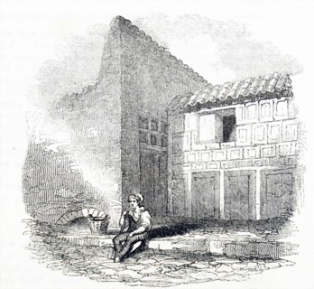 Some excavated ruins in Pompeii