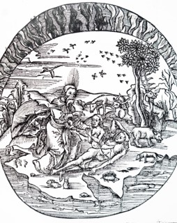 Thales of Miletus' concept of a flat earth floating above water