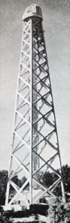 Photograph of the Tower Telescope used at Mt Wilson Observatory, California