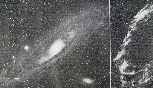 Early 20th century telescope image of a nebula