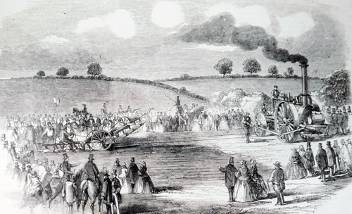 A steam ploughing demonstration at Uppingham