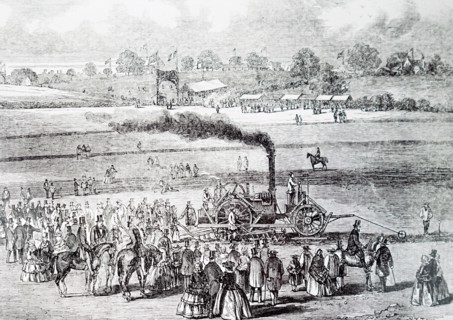 A demonstration of Boydell's steam plough