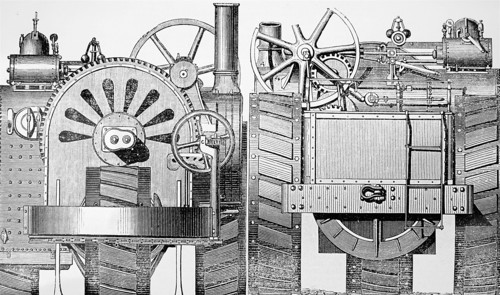 The ploughing and traction engine by J & F