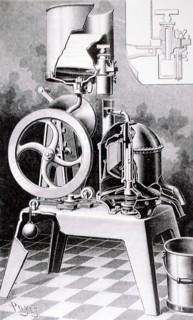 A centrifugal cream extractor