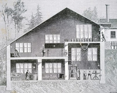 An industrialised milk parlour and refinery at Roche-sur-Loue, near d'Arc-et-Senans, Besançon, France