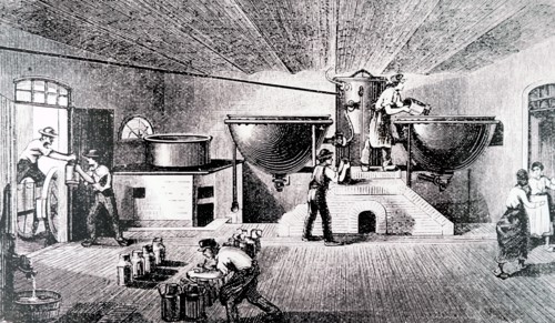 The making of Brie at the Maison-du-Val dairy in France