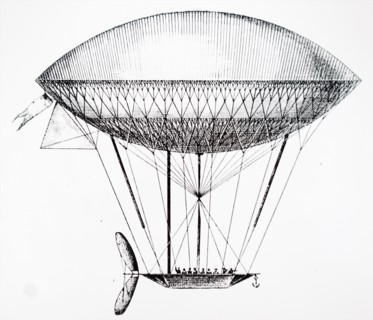 Henri Dupuy de Lôme's hydrogen filled airship