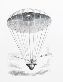 André-Jacques Garnerin making his first parachute descent