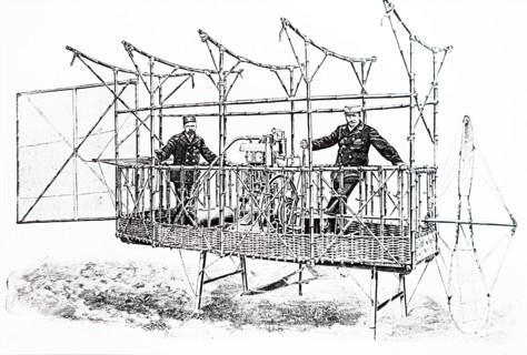 The basket of Woelfert's airship 'Deutschland'