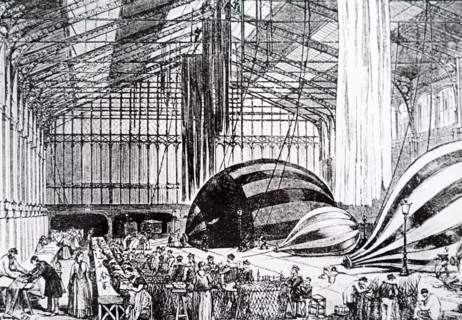 A balloon storage building in France