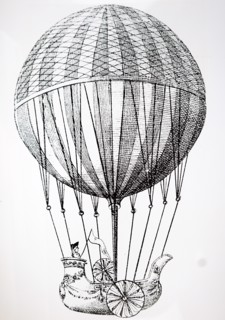 Testu-Briss'S balloon, which was fitted with paddles in an effort to make the balloon navigable