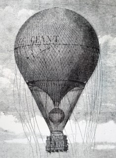 Nadar'S balloon 'Le Geant' which made its debut in Paris