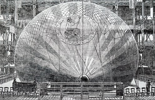 The filling of a balloon in England