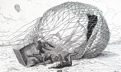 The aftermath of Gaston Tissandier's fatal balloon accident