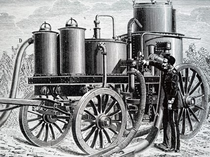 A hydrogen generating machine used in the inflating of military balloons