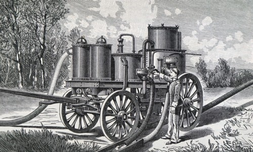 A hydrogen generating machine used in the inflating of military balloons