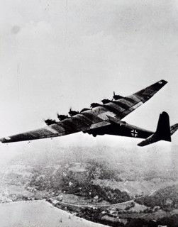 Photograph of a Messerschmitt Me 323, a German military transport aircraft of World War II