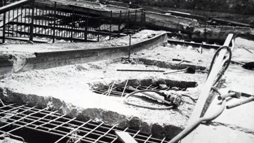 Photograph showing the destruction at Trappes, in the western suburbs of Paris, in the south-western suburbs of Paris, during the liberation of France from German occupation in the summer of 1944