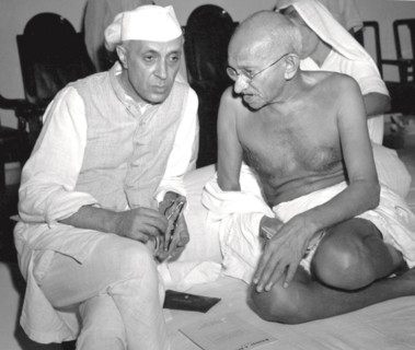 Gandhi during the Salt March, March 1930