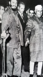 Jawaharlal Nehru, Prime Minister of India with Cuban leader Fidel Castro 1961
